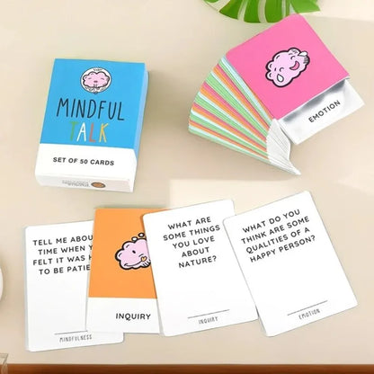 "Connective Threads: Premium Conversation Card Game for Mindful Engagement"